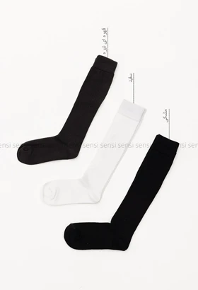 جوراب رنگی زیر زانو کد1005201