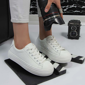 ونس زنانه رنگ سفید vans