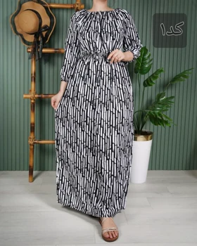 پیراهن ساحلی زنانه نخی U7615