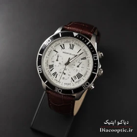 ساعت مچی مردانه برند مونت بلانک سه موتور مدل DO1155 (قهوه ای)