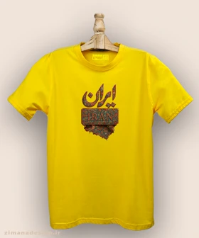 تیشرت مردانه و زنانه طرح ایران تلفیق با هنر فرش ایرانی