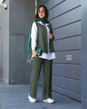 ست جلیقه شومیز شلوار زنانه کد 296