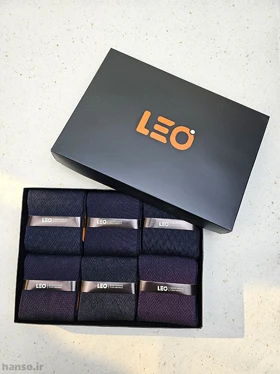 پک جوراب ساق‌دار لئو Leo کد 8131 - جعبه 6 جفتی