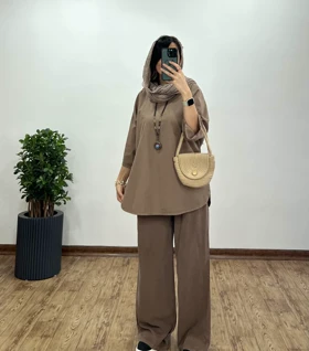 تونیک مانتویی لینن شاپرک