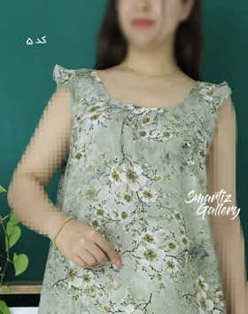 پیراهن نخی ساتین