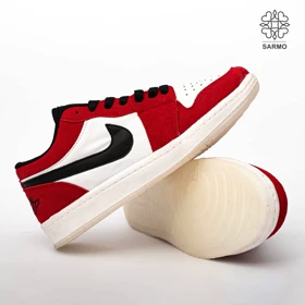 کفش کتانی زنانه جردن 1 قرمز سفید – Air Jordan 1 Low Red White