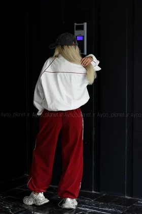 ست سویشرت و شلوار لاین قرمز