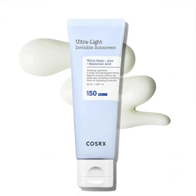 ضد آفتاب سبک و جذب سریع کوزارکس، COSRX مدل Ultra-Light SPF50 مناسب انواع پوست حجم 50 میلی‌لیتر