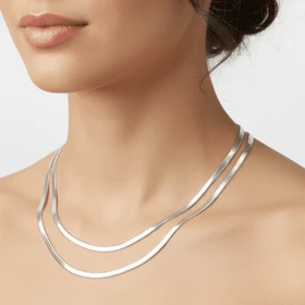 گردنبند زنانه مدل ماری دو لاین