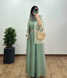 سرهمی گلشید همراه با کمربند 4