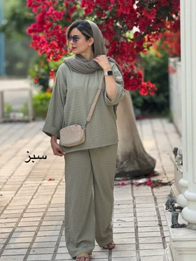 ست مانتو شلوار دلین