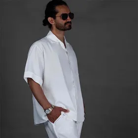 شومیز یقه انگلیسیشلوار. سفید