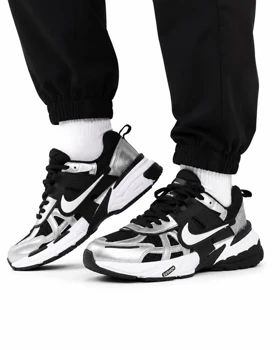 کفش کتانی مردانه نایکی v2k مشکی نقره ای NIKE V2K