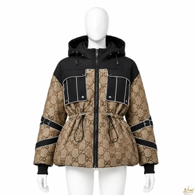 کاپشن ترکیبی کمر گتر Gucci