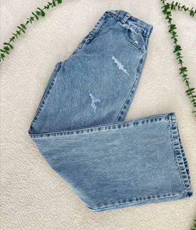 شلوار جین بگ آبی روشن