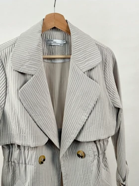 مانتو پاییزه کمر کش