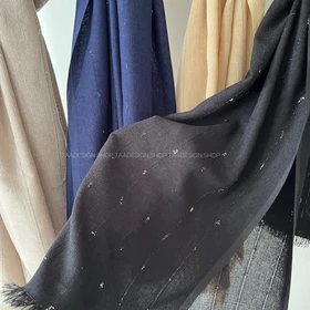 شال نخی و کبریتی وارداتی مدل نیلوفر