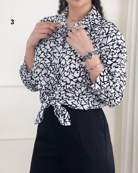 شومیز طرح‌دار نیلسا