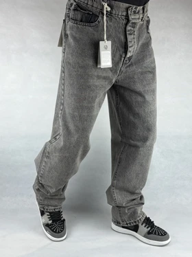 شلوار بگ مردانه طوسی ساده 153