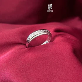 حلقه نقره مردانه کدhm1022