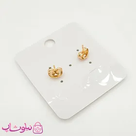 گوشواره ریز میخی ژوپینگ طلایی