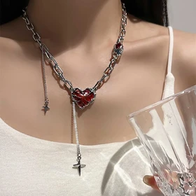 گردنبند پینترستی Red heart