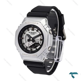 ساعت زنانه جی شاک GM-S2100 قاب استیل صفحه سیلور G-shock-6383-L