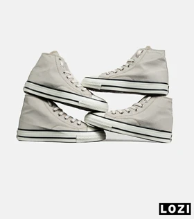 کفش کتانی ساق‌دار مردانه و زنانه کرم All STAR مدل 7088