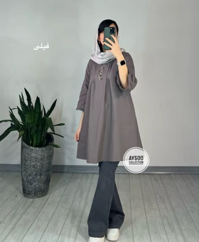 پیراهن مانتویی الینا