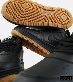 کفش کتانی مردانه و زنانه مشکی کرم نایک NIKE AIR FORCE مدل 2140