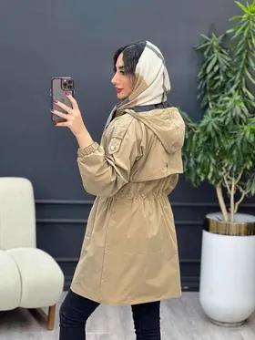 بارانی ژیله دار آستین کش