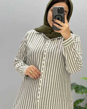 شومیز مانتویی لینن تینا