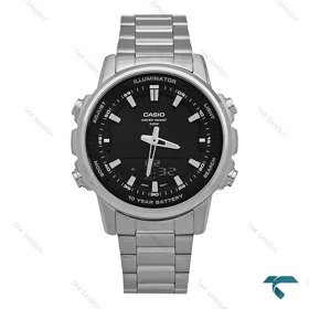 ساعت کاسیو AMW-880 اصل مردانه سیلور صفحه مشکی Casio-7413-G