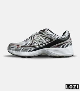 کفش کتانی مردانه و زنانه مشکی طوسی قرمز NEW BALANCE 1064 مدل 8154