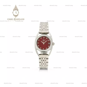 ساعت مچی لونژین بند سیلور صفحه قرمز Longines