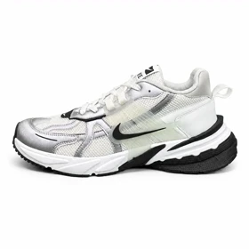 کفش کتانی مردانه بزرگ پا نایکی v2k سفید نقره ای مشکی Nike V2k
