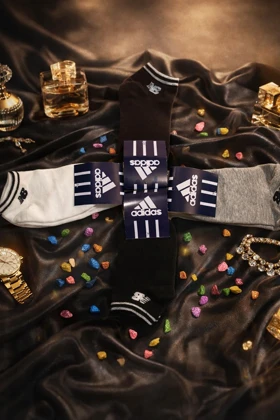 جوراب مچی فانتزی مردانه 12 جفتی برند آدیداس