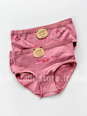 شورت اسلیپ نخ پنبه عروسکی طرح گیلاس