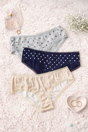 شورت زنانه لفتیز کد Z-RS23 مجموعه 3 عددی