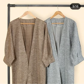 مانتو پاییزه زنانه بلند بیسکویتی