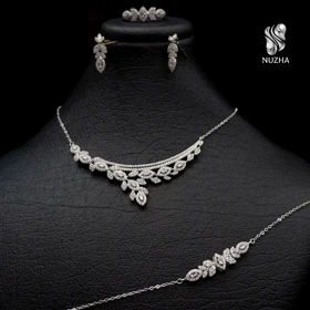 سرویس زنجیری نقره زنانه کدszn1023