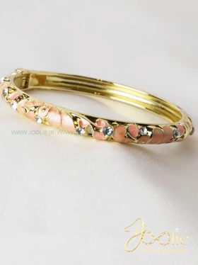 بنگل زنانه میناکاری کدB2128 (گل بهی)