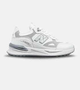 کفش کتانی مردانه سفید طوسی NEW BALANCE yg niubailun