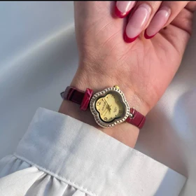ساعت مچی زنانه برند دوکو بند چرمی