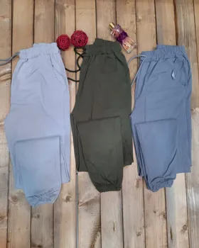 شلوار اسلش کتان کشی قد 90 و 95 بهاره