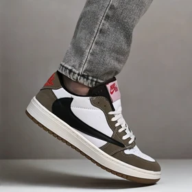 نایک ایر جردن 1 بدون ساق تراویس اسکات ویزون ( Nike Air Jordan 1 Low Travis Scott TD)