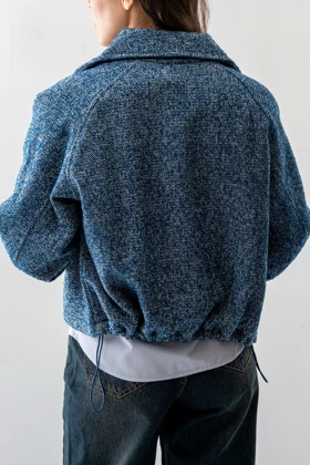 کت یقه برگردان گتردار زنانه