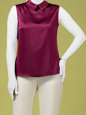 تاپ زنانه مجلسی ساتن کلاسیک نغمه
