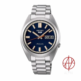 ساعت مچی مردانه سیکو Seiko مدل SRPK87K1 – سری Seiko 5 Sports با صفحه سورمه‌ای و استایل کلاسیک