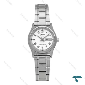 ساعت کاسیو LTP-V006D-7B زنانه سیلور صفحه سفید Casio-7447-L